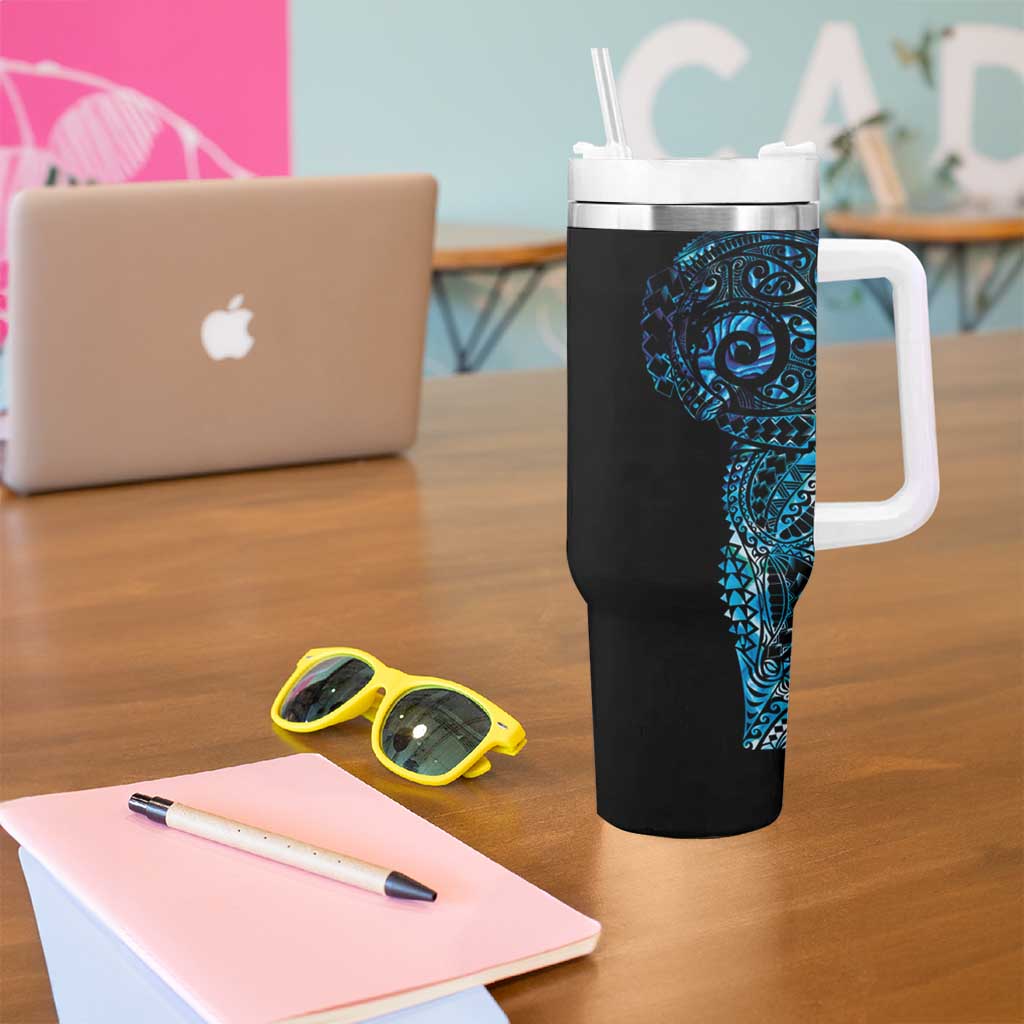 New Zealand Maori Koru Art Traditional Tattoo Custom Stanley Cup 40 oz 30 oz Tumbler With Handle