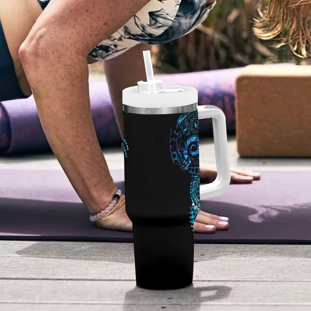New Zealand Maori Koru Art Traditional Tattoo Custom Stanley Cup 40 oz 30 oz Tumbler With Handle