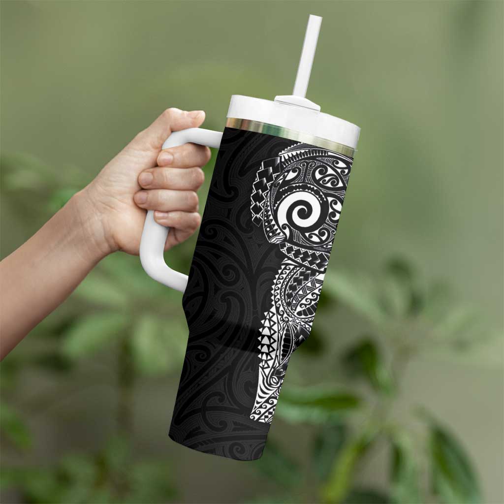 New Zealand Maori Koru Art Traditional Tattoo Custom Stanley Cup 40 oz 30 oz Tumbler With Handle