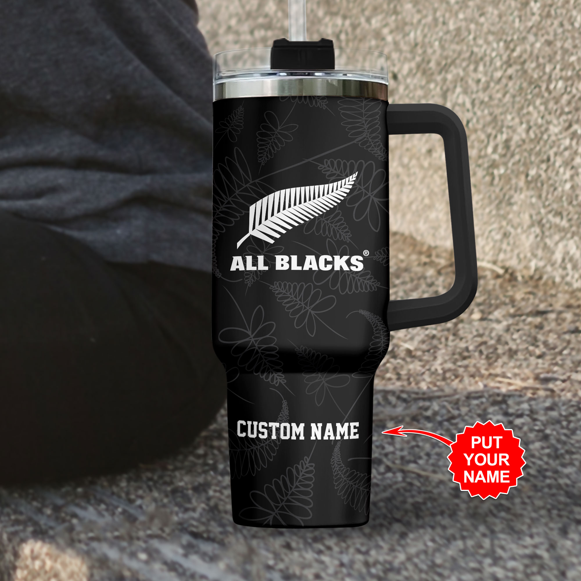 New Zealand x Rugby World Cup Custom Stanley Cup 40 oz 30 oz Tumbler With Handle