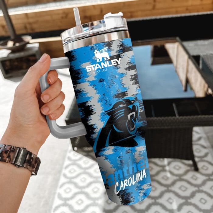 NFL Carolina Panthers Custom Stanley Cup 40 oz 30 oz Tumbler With Handle