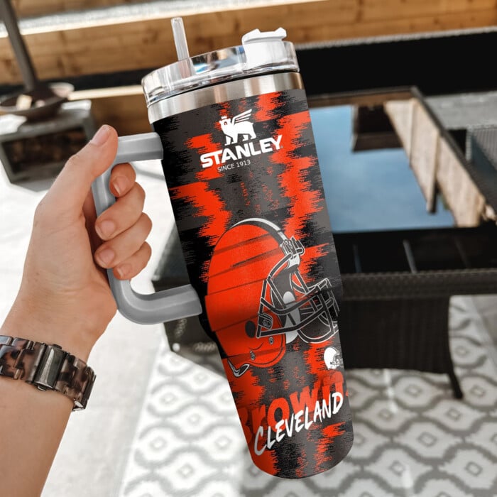 NFL Cleveland Browns Custom Stanley Cup 40 oz 30 oz Tumbler With Handle