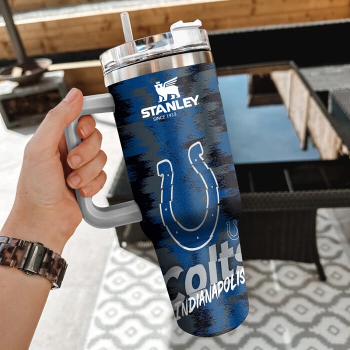 NFL Indianapolis Colts Custom Stanley Cup 40 oz 30 oz Tumbler With Handle