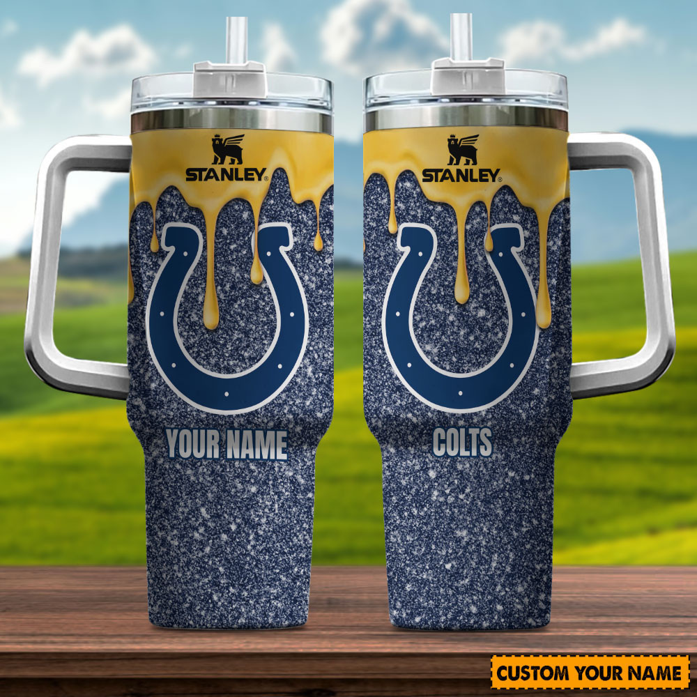 NFL Indianapolis Colts Custom Stanley Cup 40 oz 30 oz Tumbler With Handle
