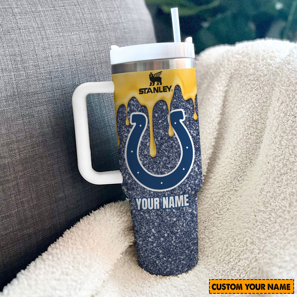NFL Indianapolis Colts Custom Stanley Cup 40 oz 30 oz Tumbler With Handle