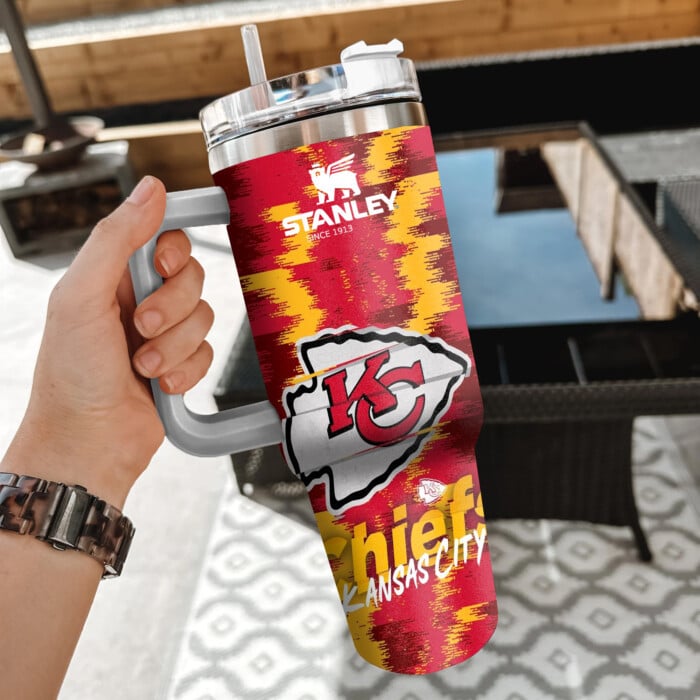 NFL Kansas City Chiefs Custom Stanley Cup 40 oz 30 oz Tumbler With Handle