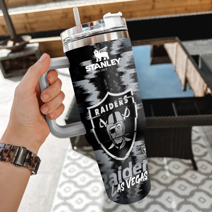 NFL Las Vegas Raiders Custom Stanley Cup 40 oz 30 oz Tumbler With Handle