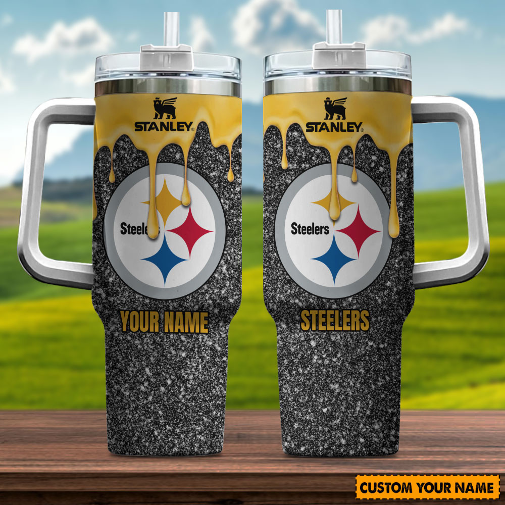 NFL Pittsburgh Steelers Custom Stanley Cup 40 oz 30 oz Tumbler With Handle