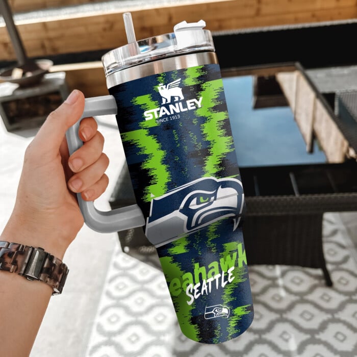 NFL Seattle Seahawks Custom Stanley Cup 40 oz 30 oz Tumbler With Handle