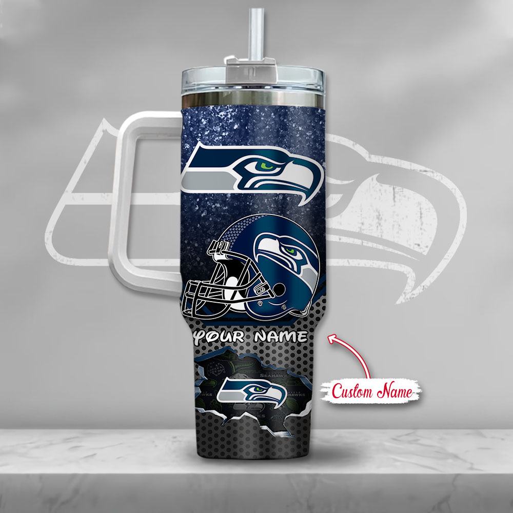 NFL Seattle Seahawks Mickey Mouse Custom Stanley Cup 40 oz 30 oz Tumbler With Handle