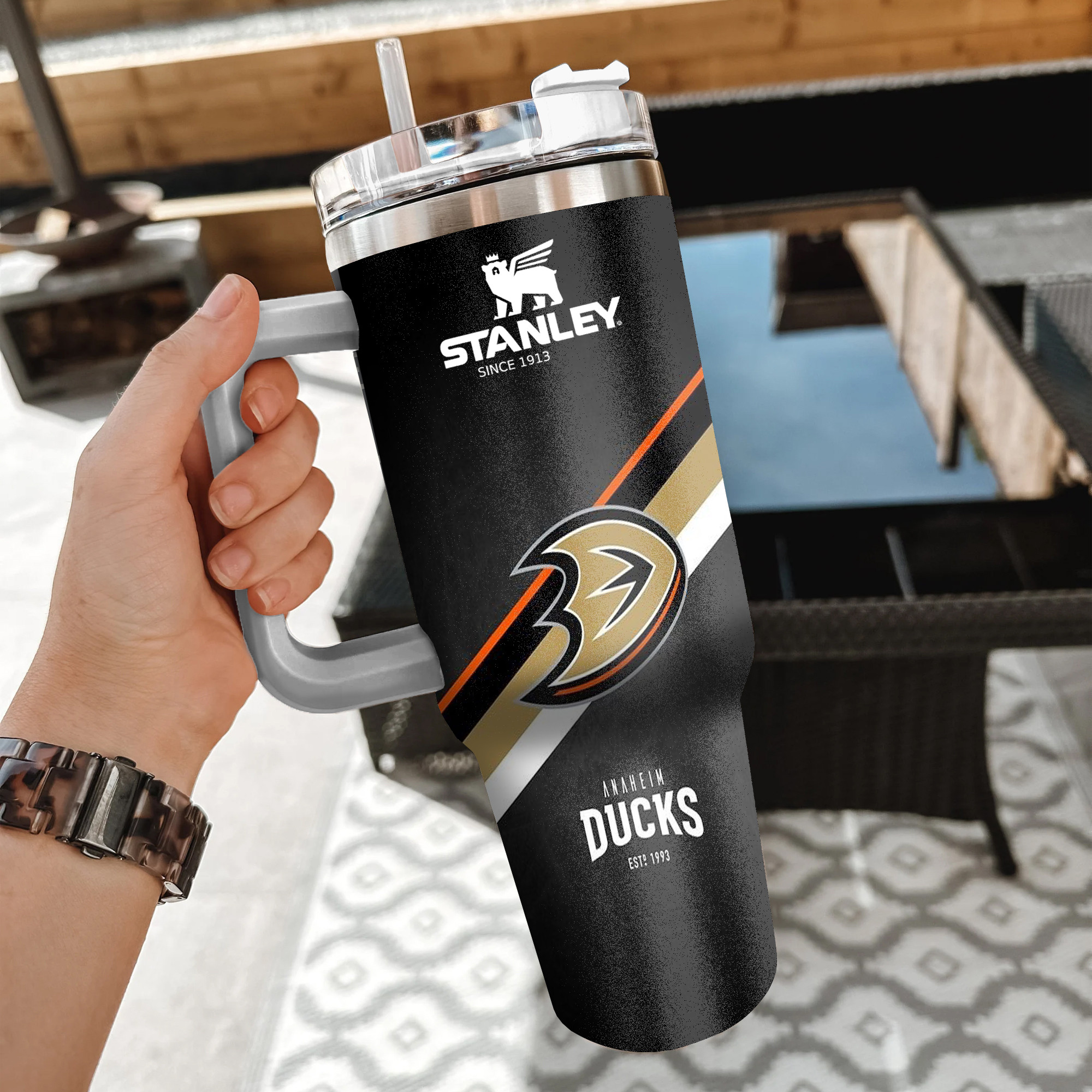NHL Anaheim Ducks Custom Stanley Cup 40 oz 30 oz Tumbler With Handle