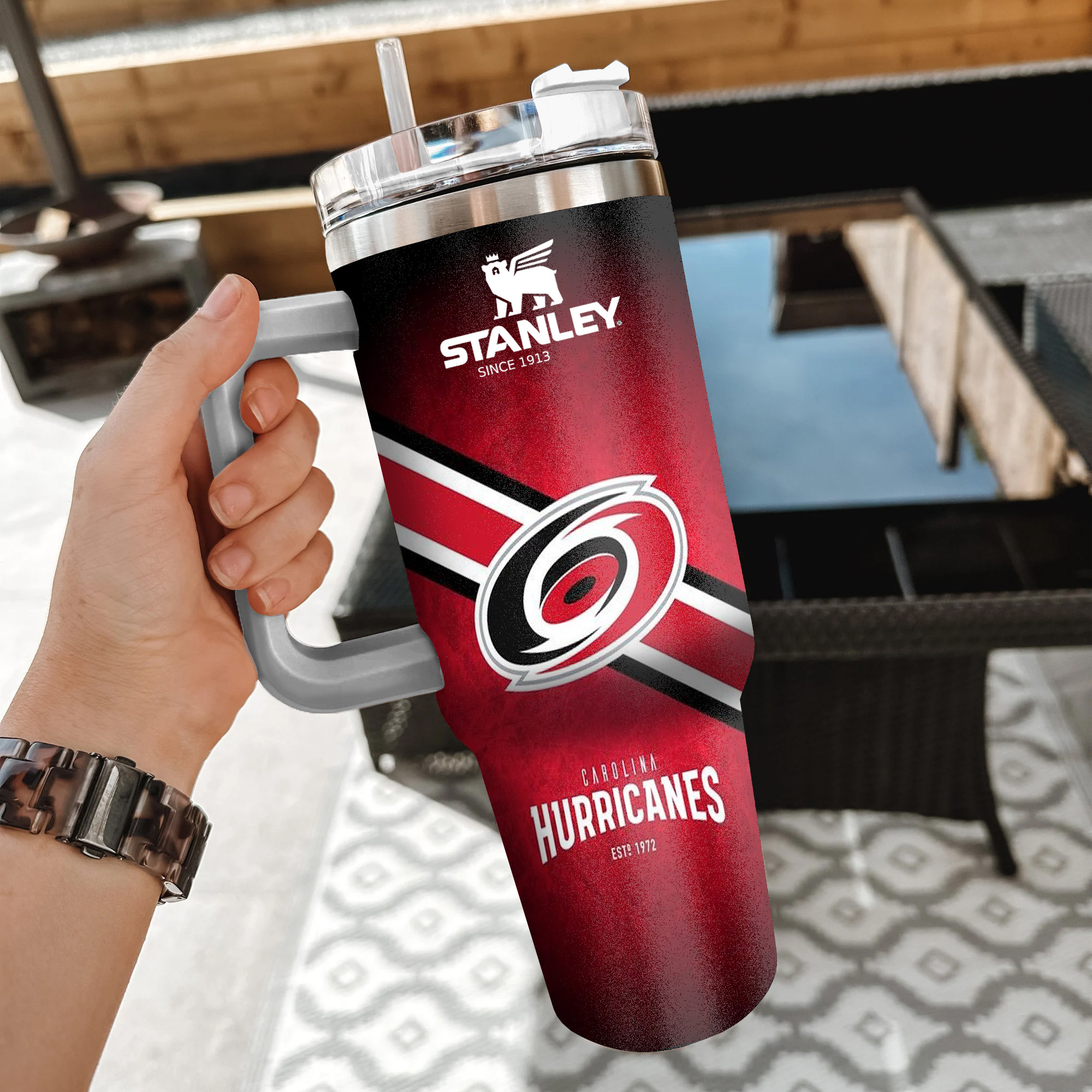 NHL Carolina Hurricanes Custom Stanley Cup 40 oz 30 oz Tumbler With Handle