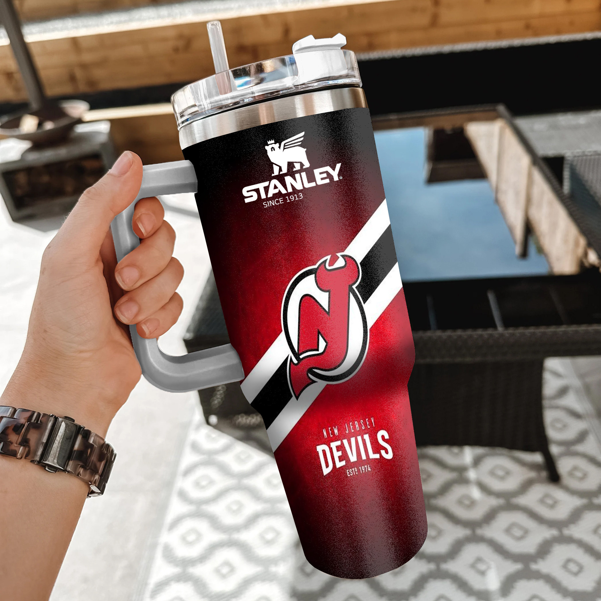 NHL New Jersey Devils Custom Stanley Cup 40 oz 30 oz Tumbler With Handle