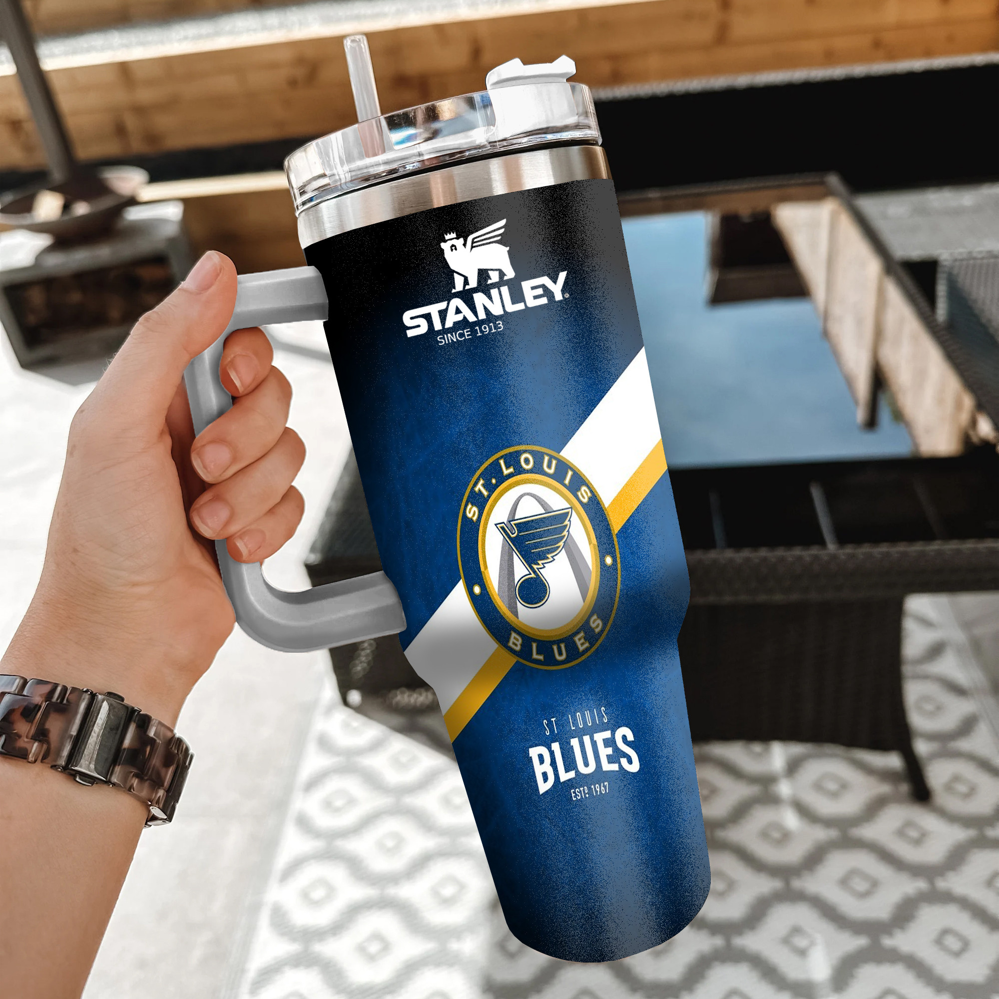 NHL St. Louis Blues Custom Stanley Cup 40 oz 30 oz Tumbler With Handle