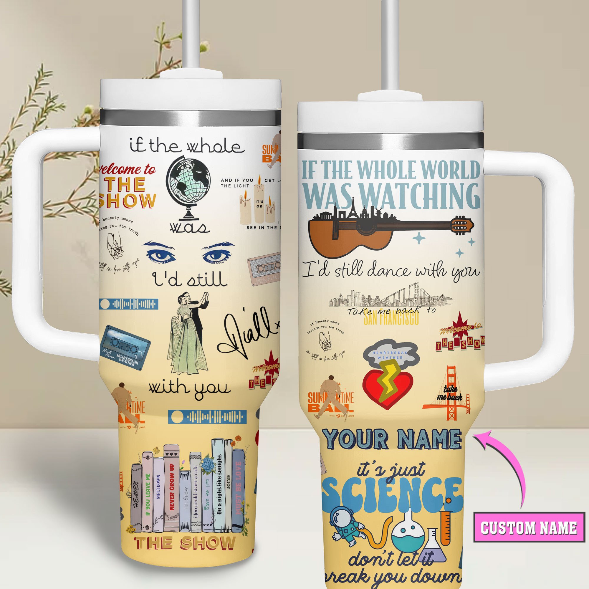 Niall Horan Music Custom Stanley Cup 40 oz 30 oz Tumbler With Handle