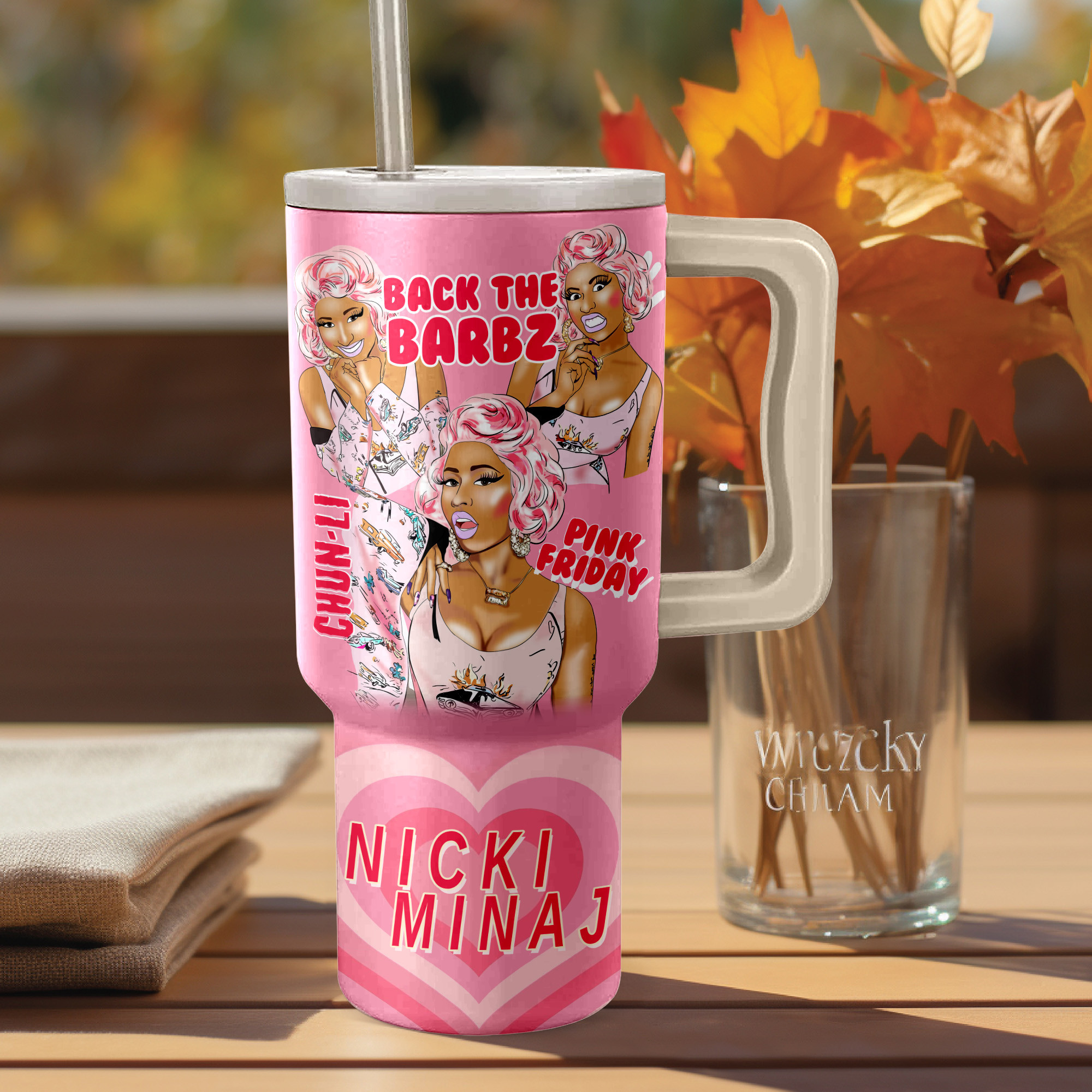 Nicki Minaj Music Custom Stanley Cup 40 oz 30 oz Tumbler With Handle