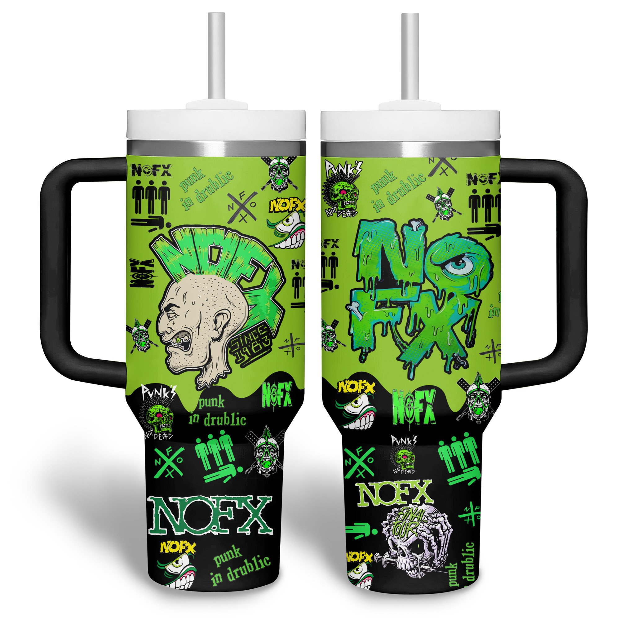 NOFX Band Music Custom Stanley Cup 40 oz 30 oz Tumbler With Handle