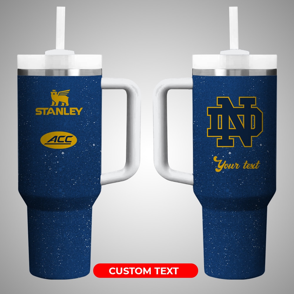Notre Dame Fighting Irish NCAA Custom Stanley Cup 40 oz 30 oz Tumbler With Handle