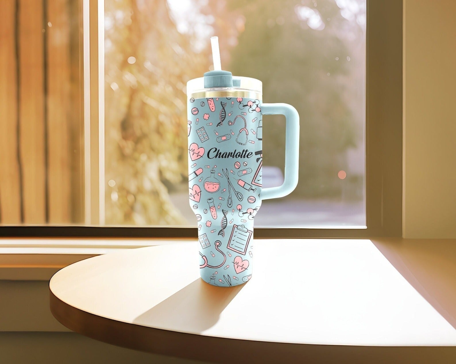 Nurse Life Custom Stanley Cup 40 oz 30 oz Tumbler With Handle