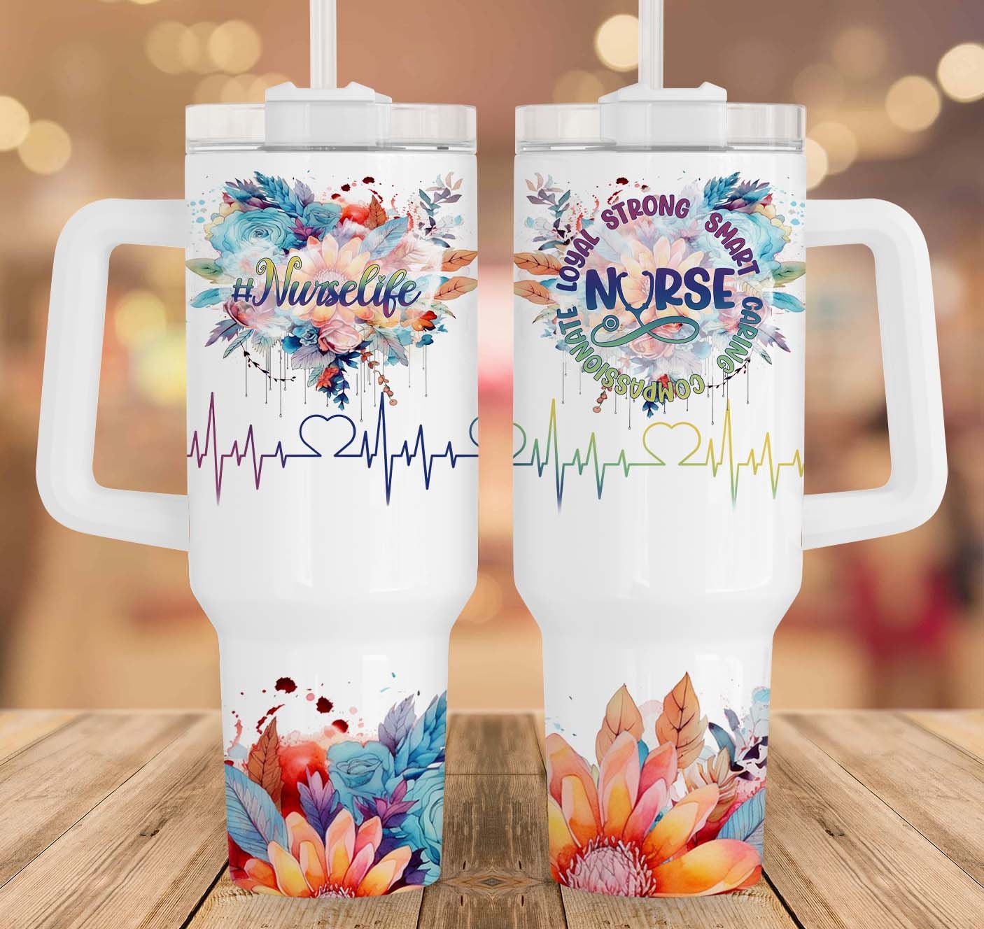 Nurse Life Custom Stanley Cup 40 oz 30 oz Tumbler With Handle
