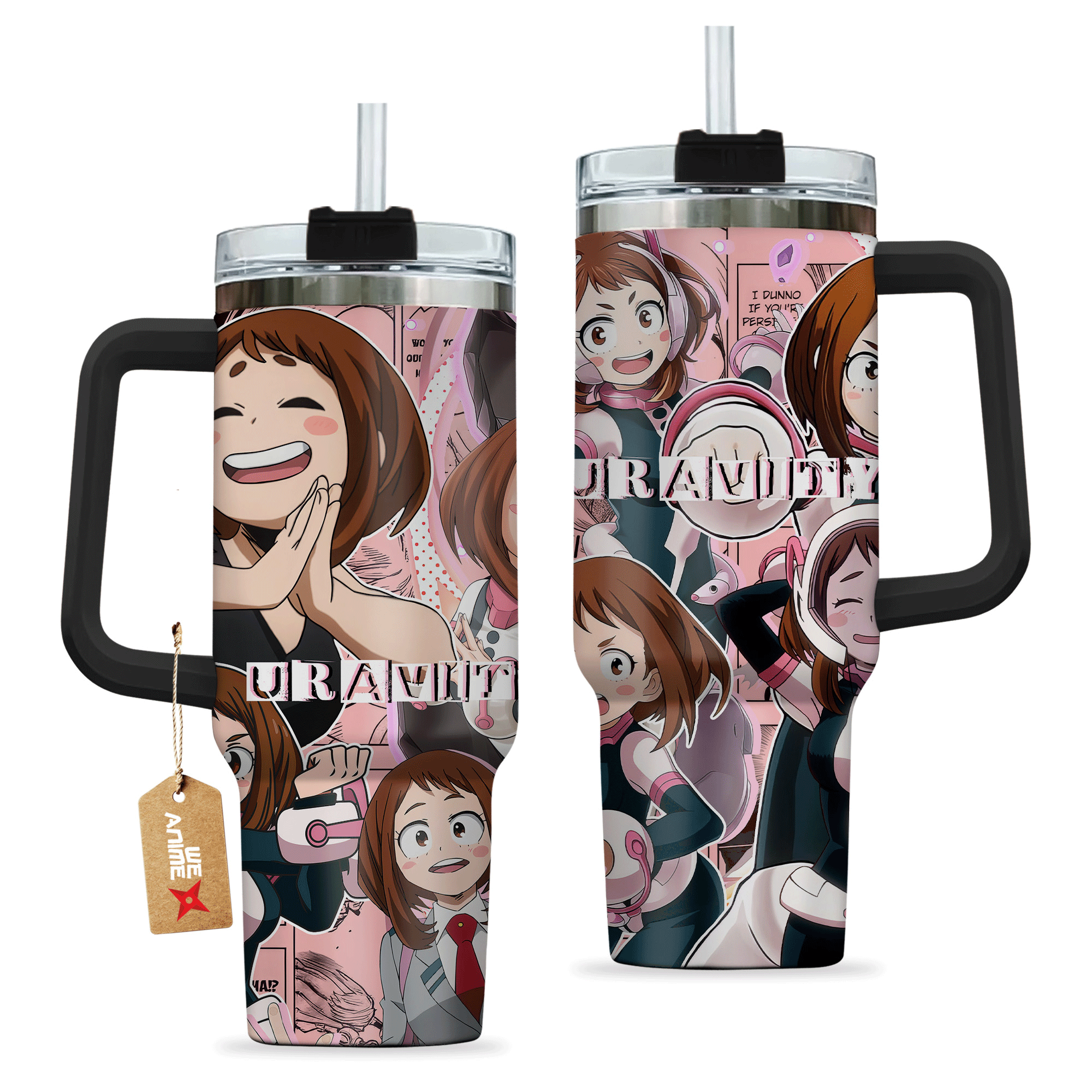 Ochako Uraraka Uravity Boku no Hero Academia Anime Custom Stanley Cup 40 oz 30 oz Tumbler With Handle