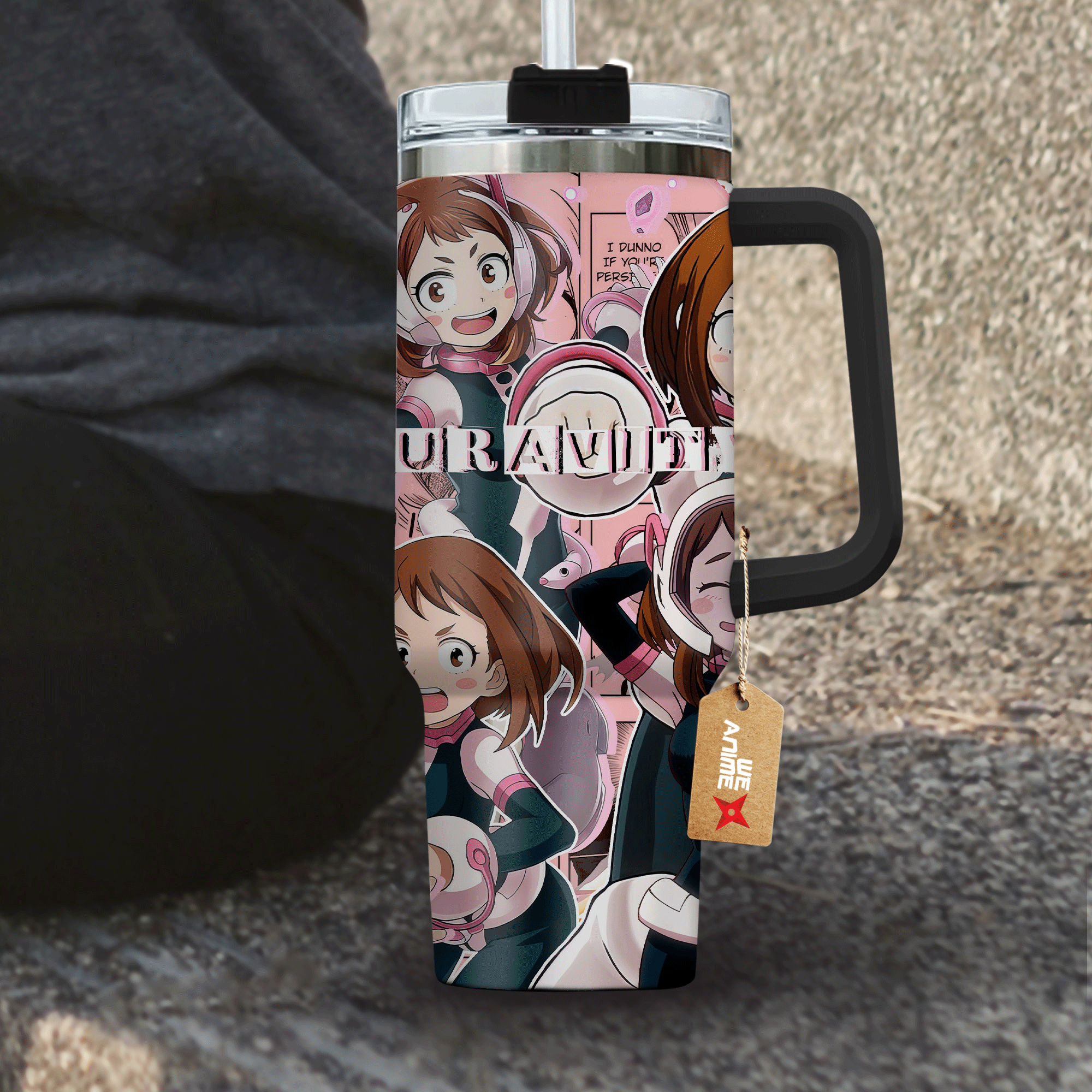 Ochako Uraraka Uravity Boku no Hero Academia Anime Custom Stanley Cup 40 oz 30 oz Tumbler With Handle