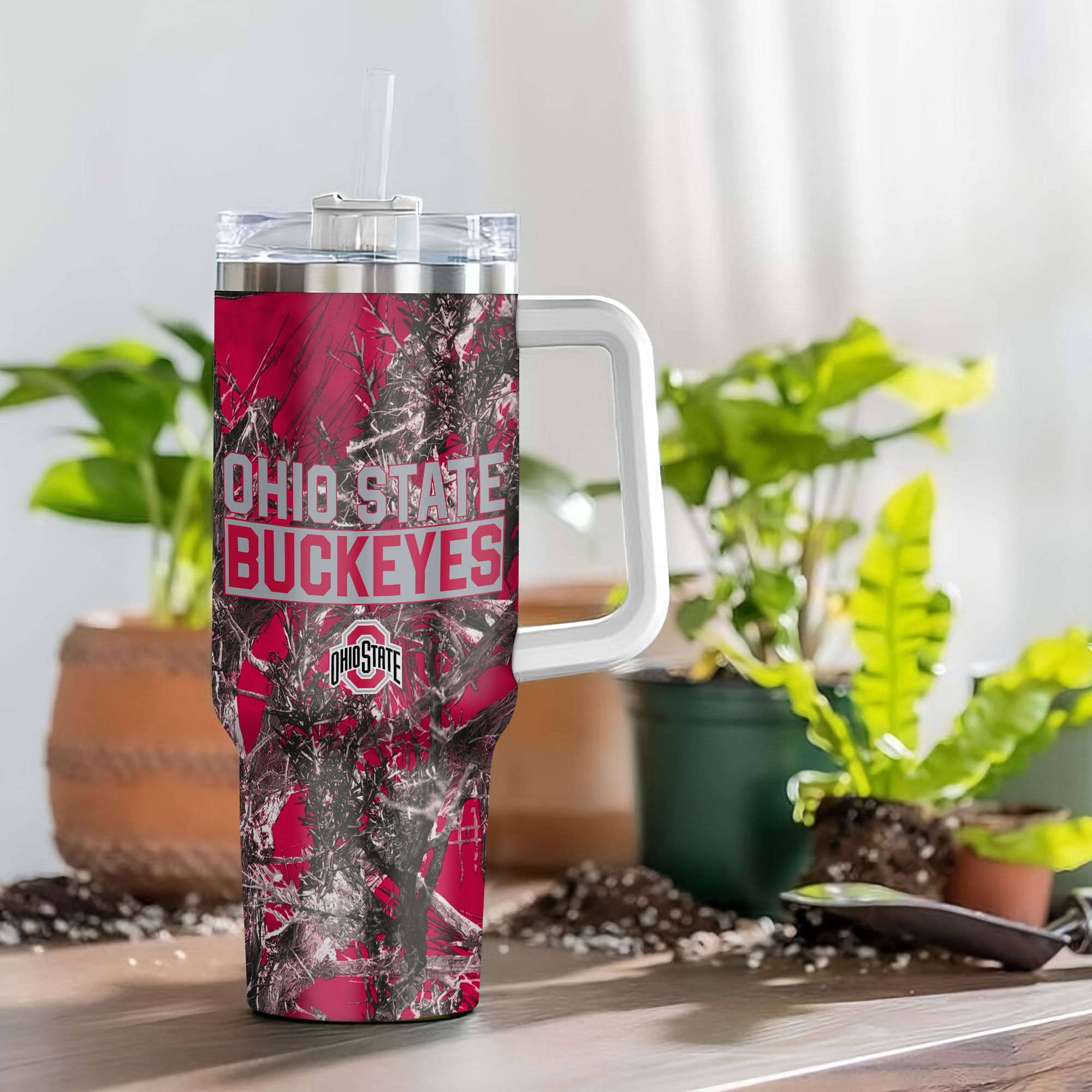 Ohio State Buckeyes NCAA Hunting Custom Stanley Cup 40 oz 30 oz Tumbler With Handle