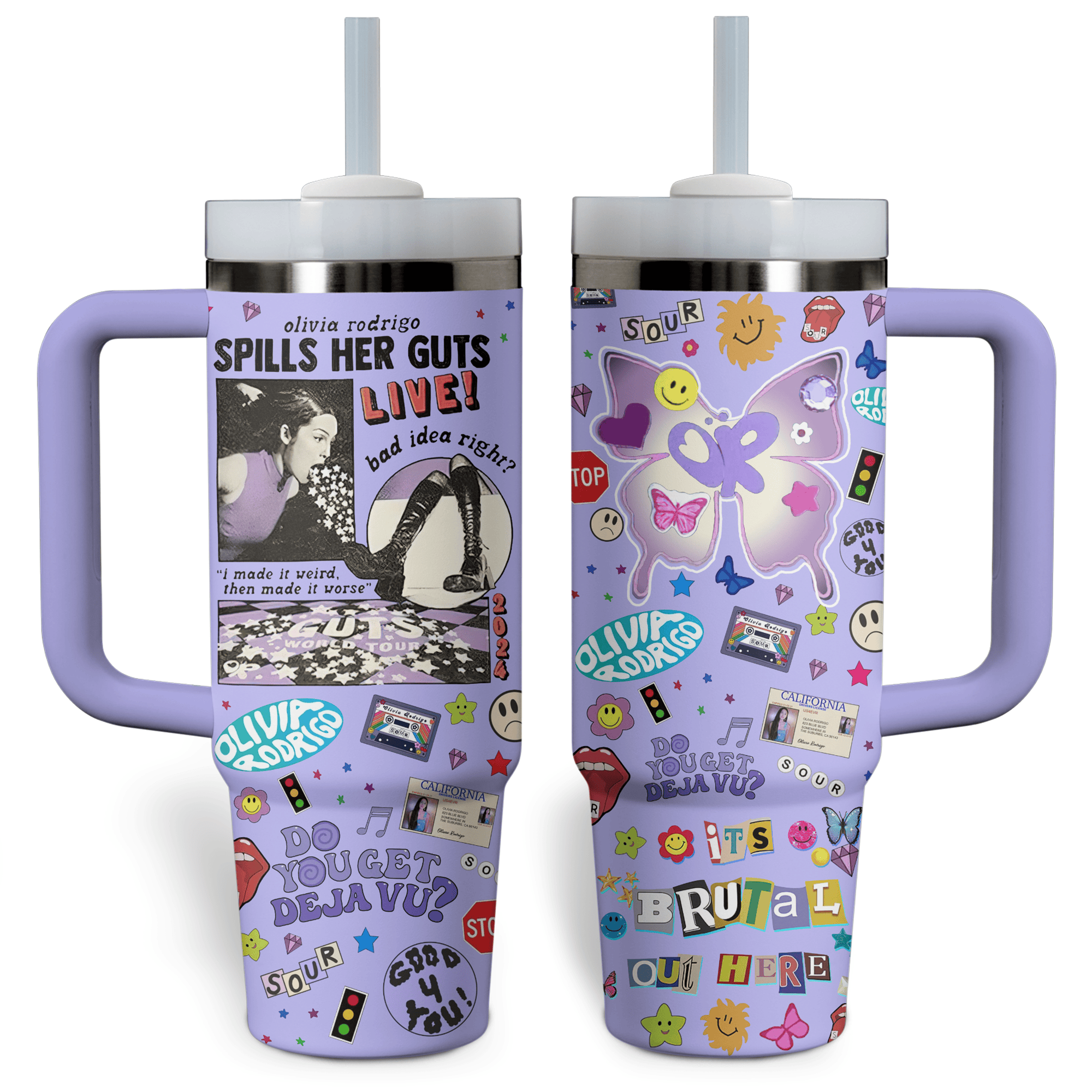 Olivia Rodrigo Music Custom Stanley Cup 40 oz 30 oz Tumbler With Handle