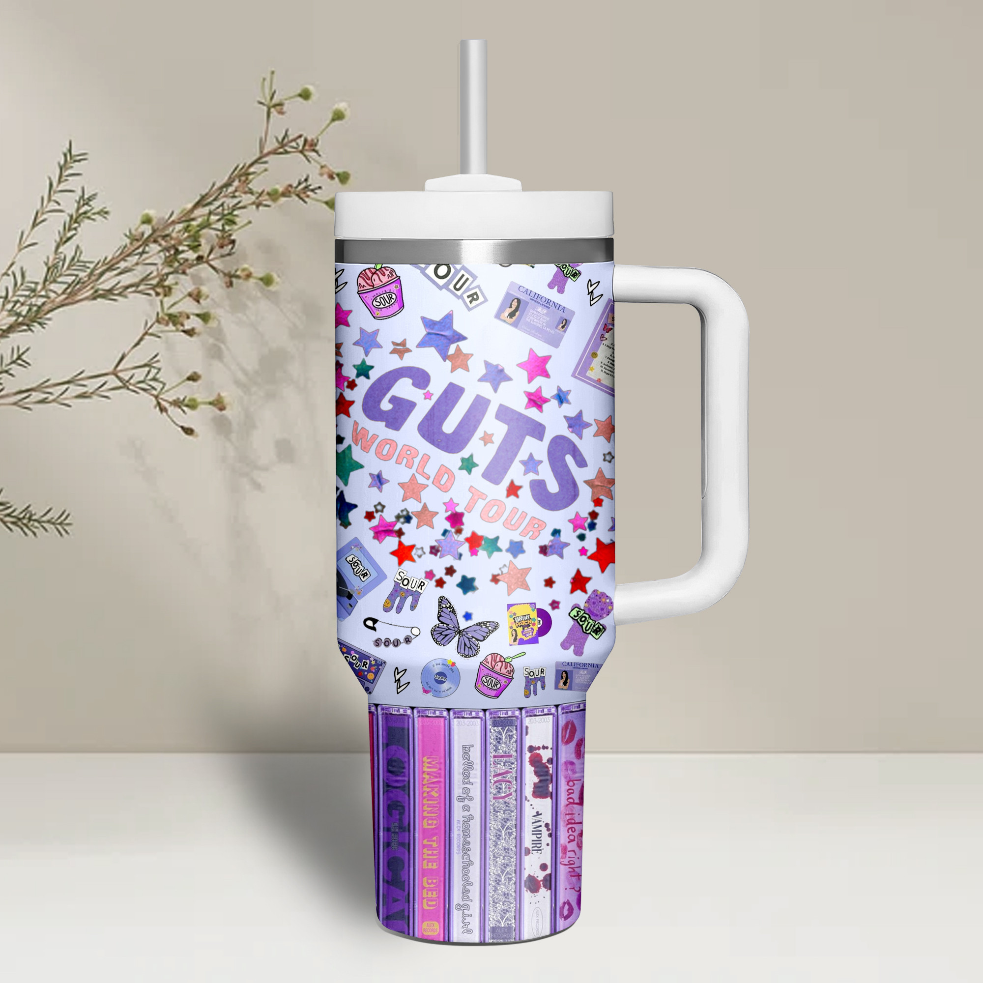 Olivia Rodrigo Music Custom Stanley Cup 40 oz 30 oz Tumbler With Handle