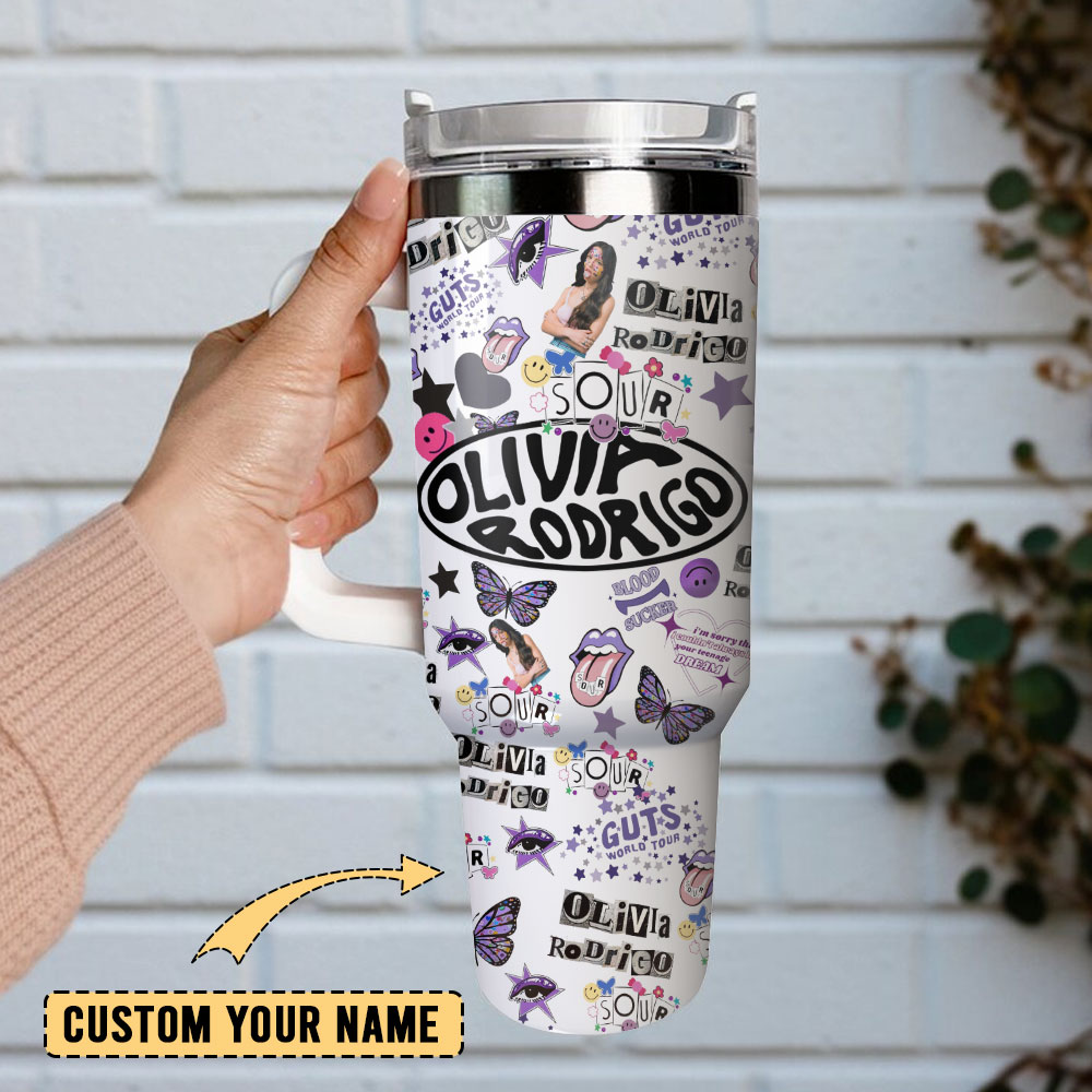 Olivia Rodrigo Music Custom Stanley Cup 40 oz 30 oz Tumbler With Handle