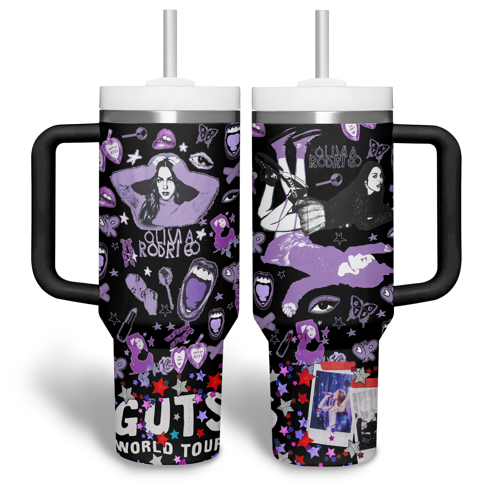Olivia Rodrigo Music Custom Stanley Cup 40 oz 30 oz Tumbler With Handle