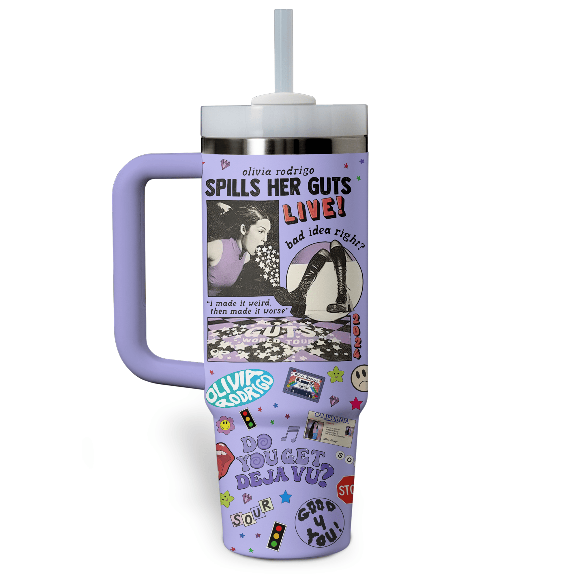 Olivia Rodrigo Music Custom Stanley Cup 40 oz 30 oz Tumbler With Handle
