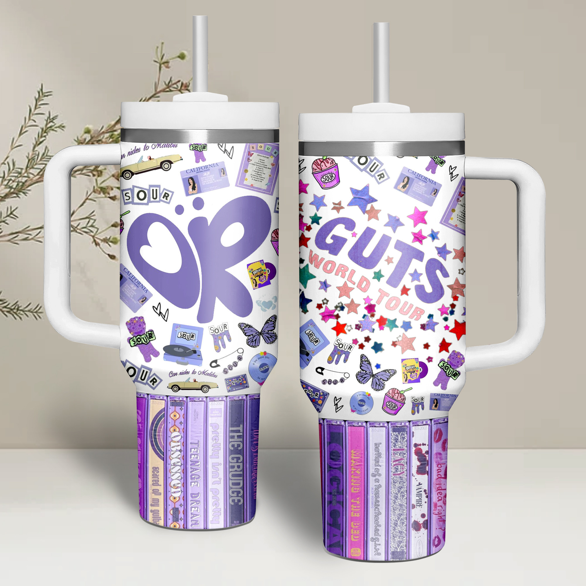 Olivia Rodrigo Music Custom Stanley Cup 40 oz 30 oz Tumbler With Handle
