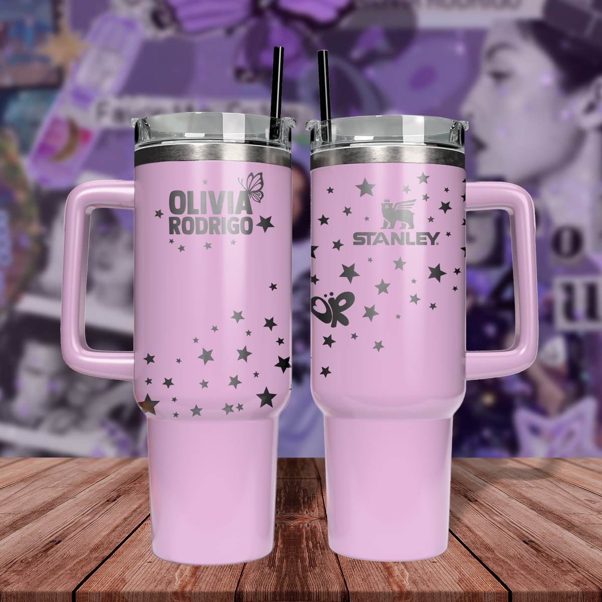 Olivia Rodrigo Music Custom Stanley Cup 40 oz 30 oz Tumbler With Handle