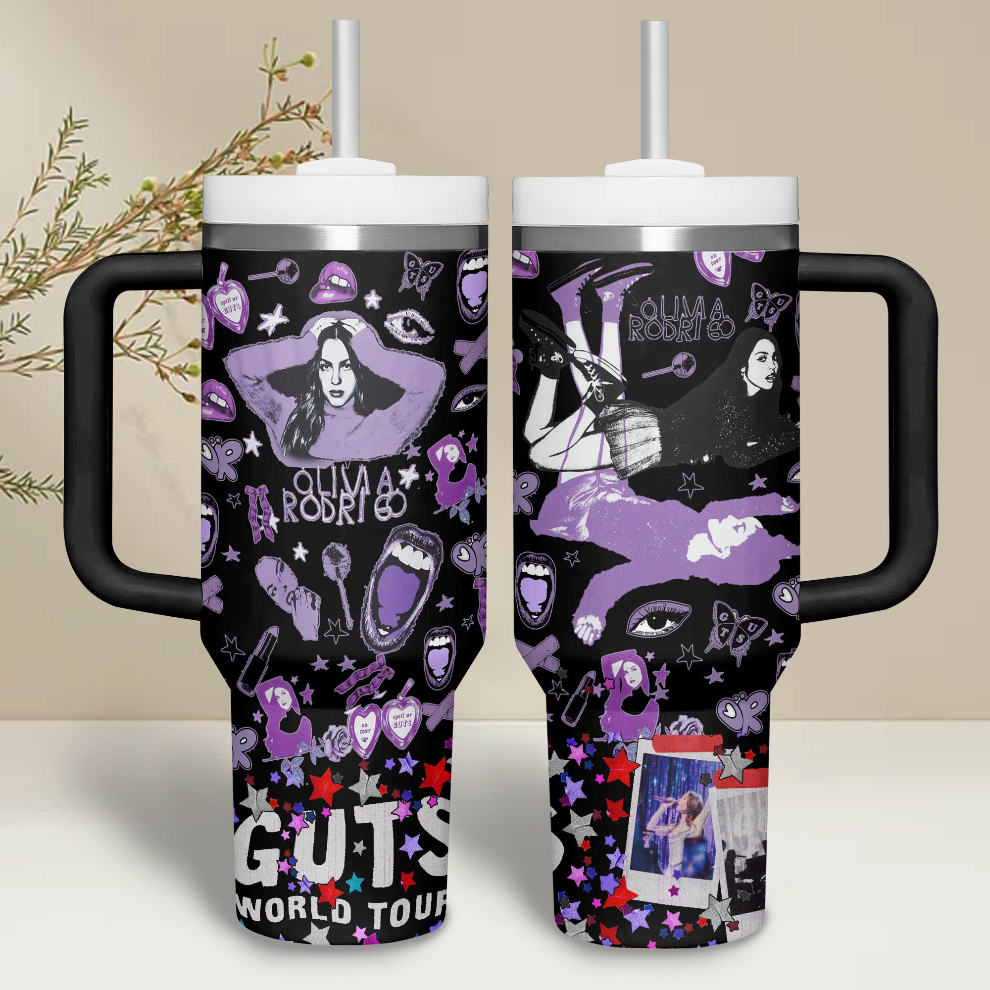 Olivia Rodrigo Music Custom Stanley Cup 40 oz 30 oz Tumbler With Handle
