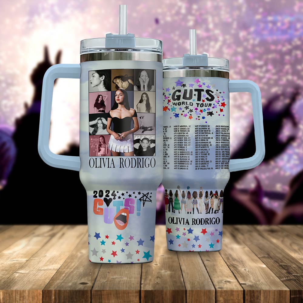 Olivia Rodrigo Music Custom Stanley Cup 40 oz 30 oz Tumbler With Handle