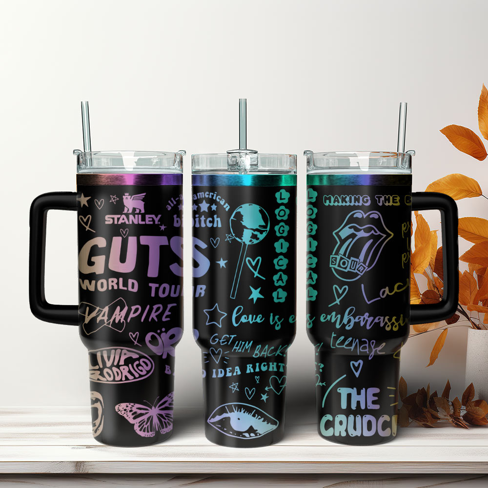 Olivia Rodrigo Music Custom Stanley Cup 40 oz 30 oz Tumbler With Handle