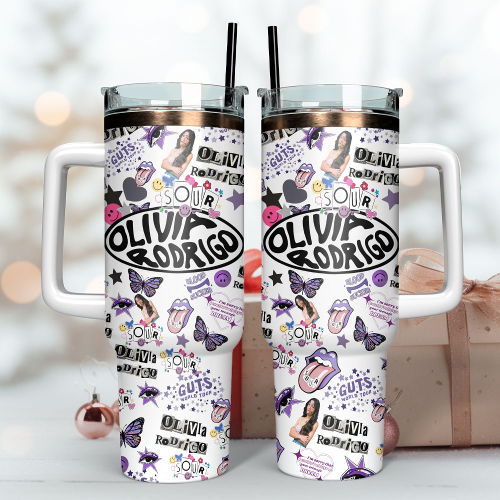 Olivia Rodrigo Music Custom Stanley Cup 40 oz 30 oz Tumbler With Handle
