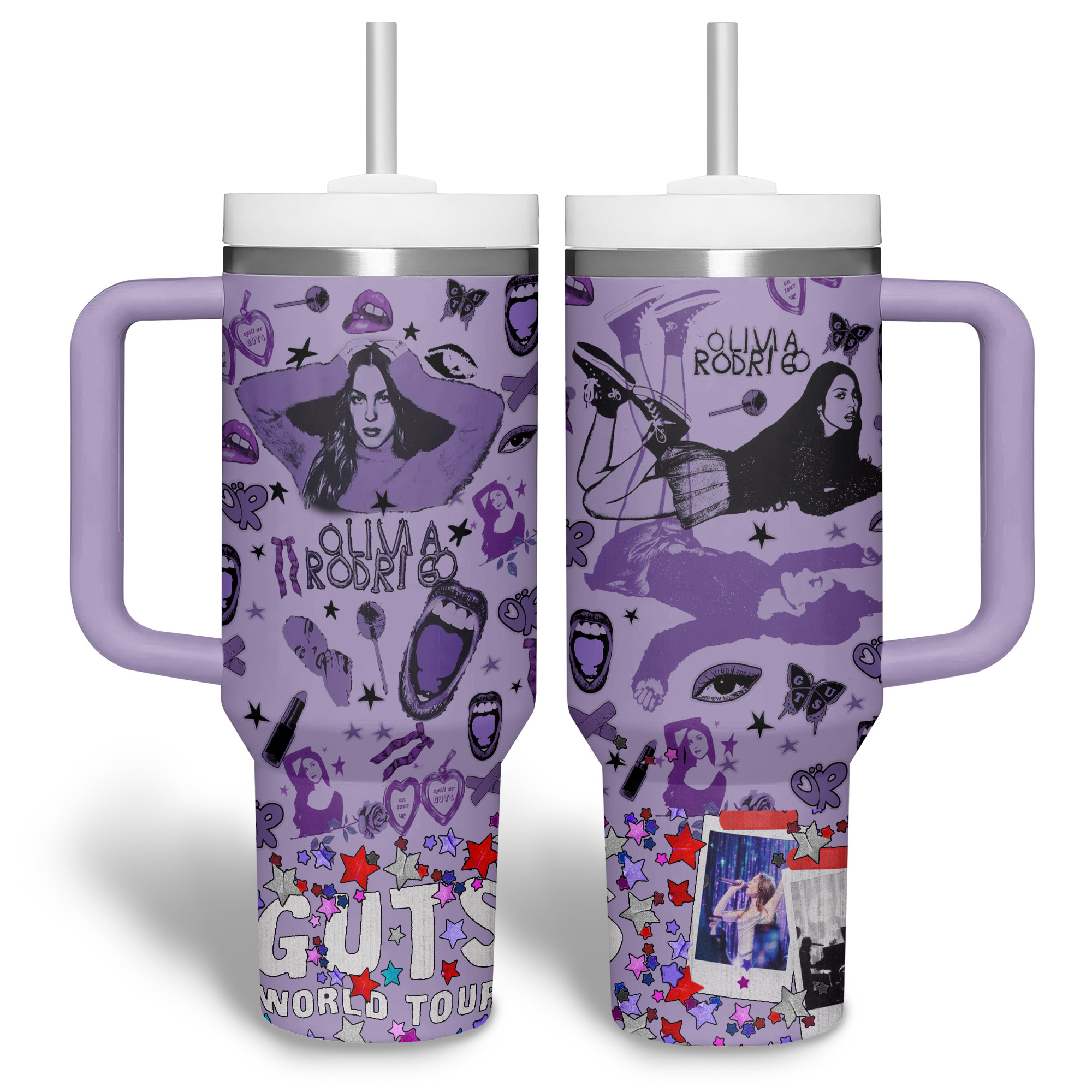 Olivia Rodrigo Music Custom Stanley Cup 40 oz 30 oz Tumbler With Handle