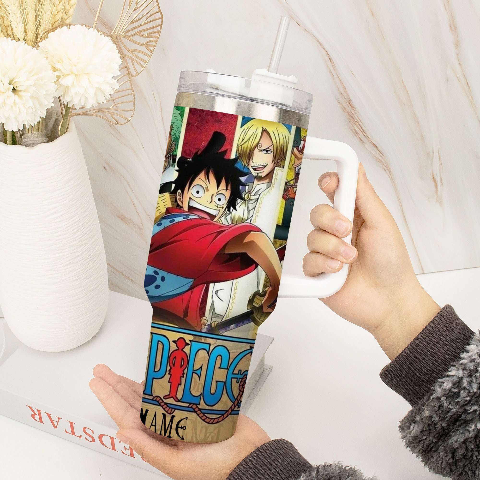 One Piece Anime Custom Stanley Cup 40 oz 30 oz Tumbler With Handle