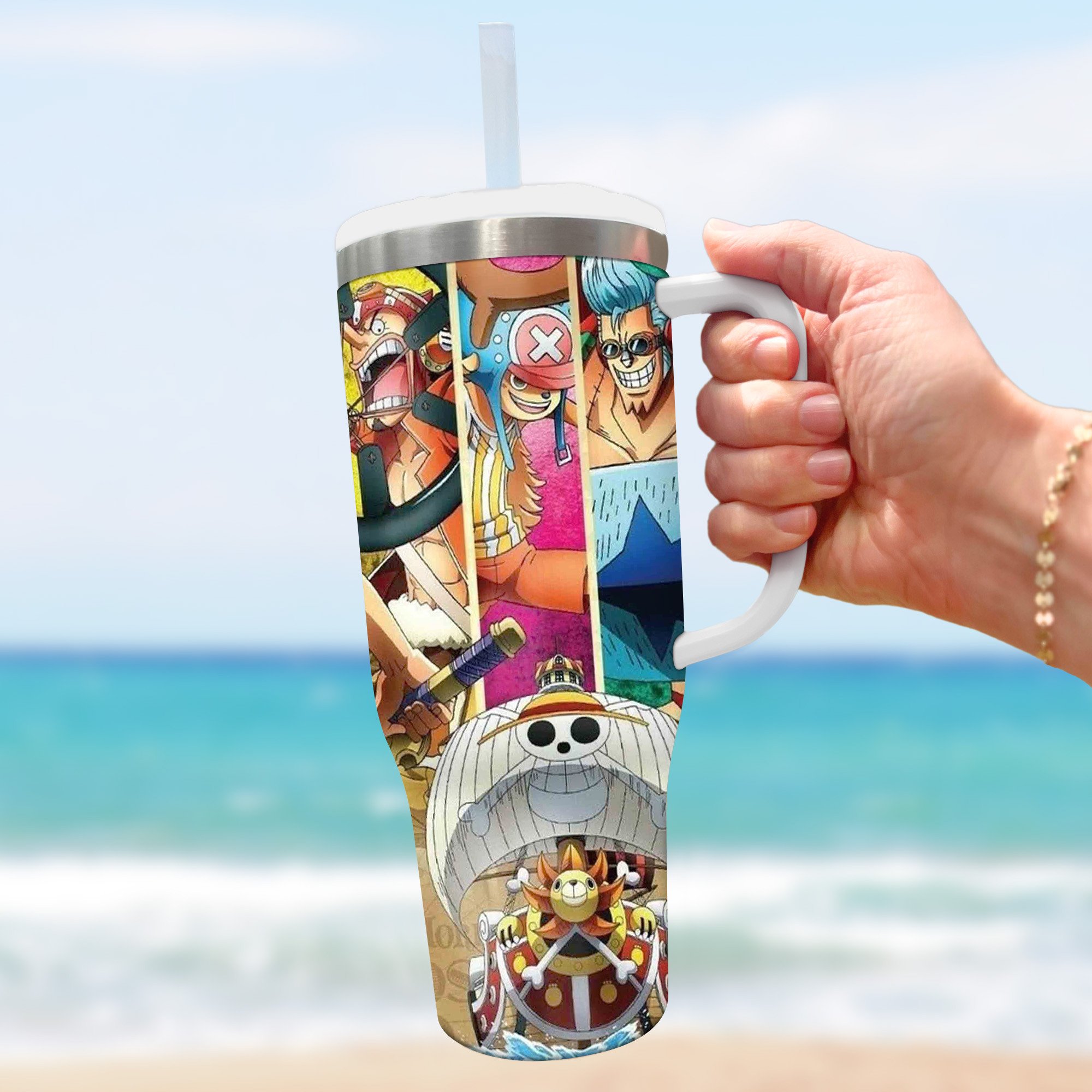One Piece Anime Custom Stanley Cup 40 oz 30 oz Tumbler With Handle