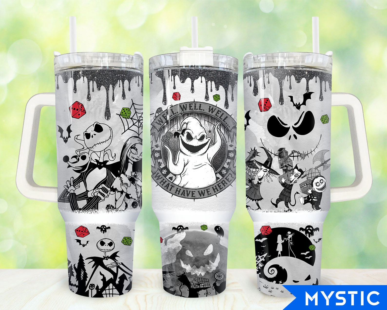 Oogie Boogie The Nightmare Before Christmas Cartoon Custom Stanley Cup 40 oz 30 oz Tumbler With Handle