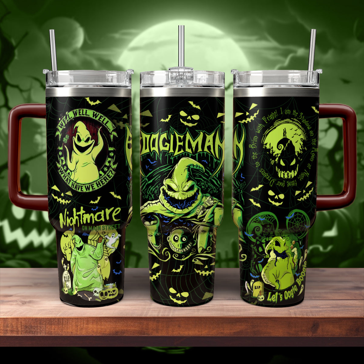 Oogie Boogie The Nightmare Before Christmas Movies Custom Stanley Cup 40 oz 30 oz Tumbler With Handle