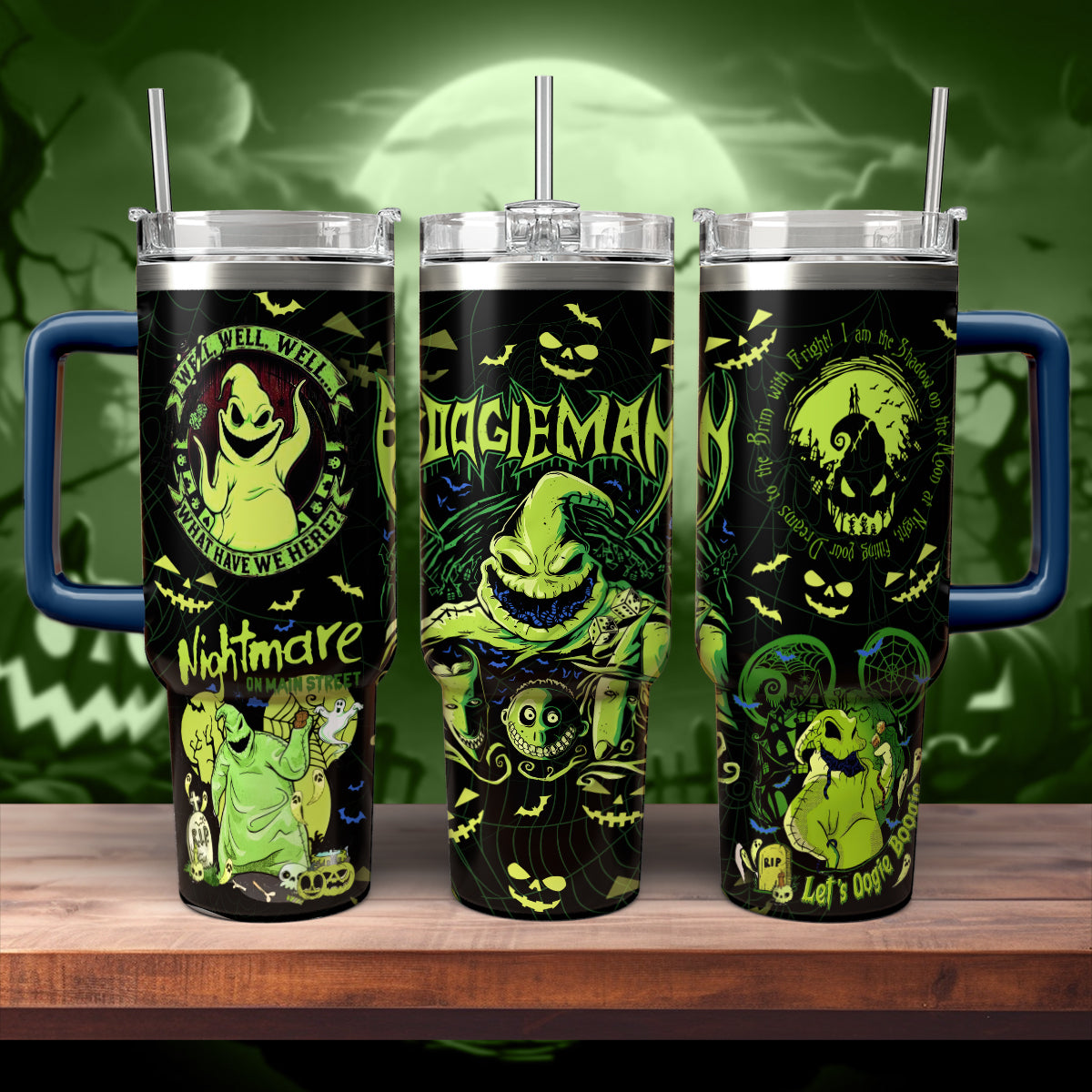 Oogie Boogie The Nightmare Before Christmas Movies Custom Stanley Cup 40 oz 30 oz Tumbler With Handle