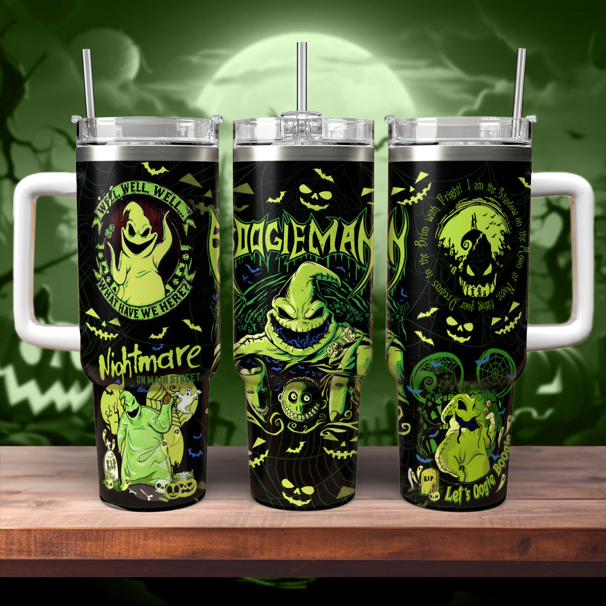 Oogie Boogie The Nightmare Before Christmas Movies Custom Stanley Cup 40 oz 30 oz Tumbler With Handle
