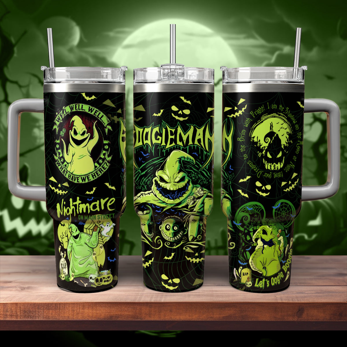 Oogie Boogie The Nightmare Before Christmas Movies Custom Stanley Cup 40 oz 30 oz Tumbler With Handle