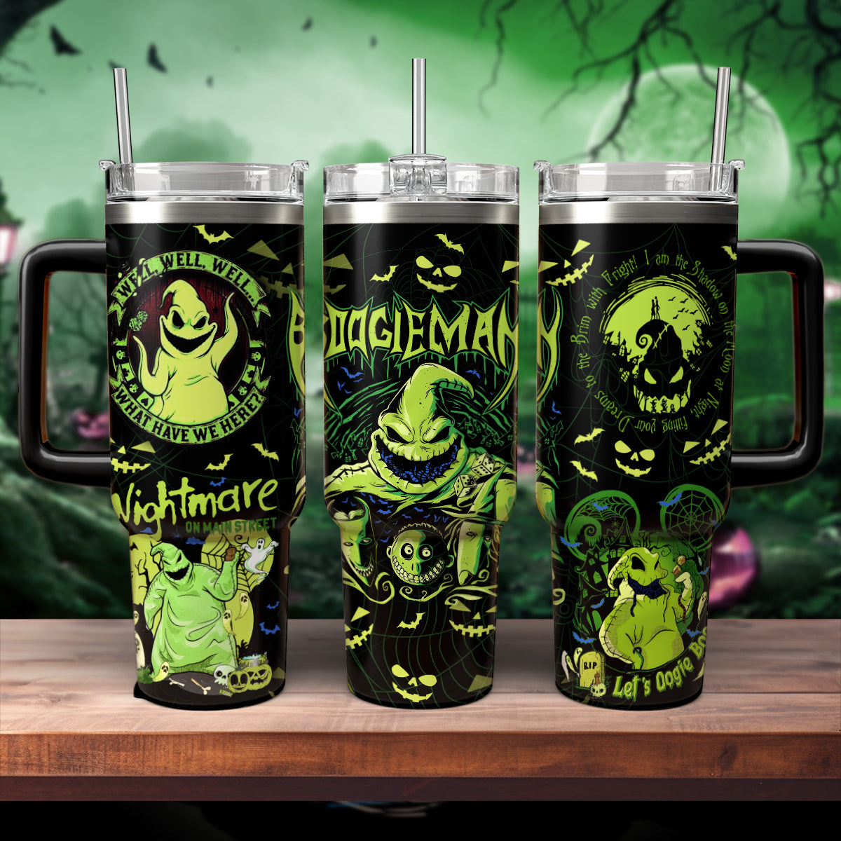 Oogie Boogie The Nightmare Before Christmas Movies Custom Stanley Cup 40 oz 30 oz Tumbler With Handle