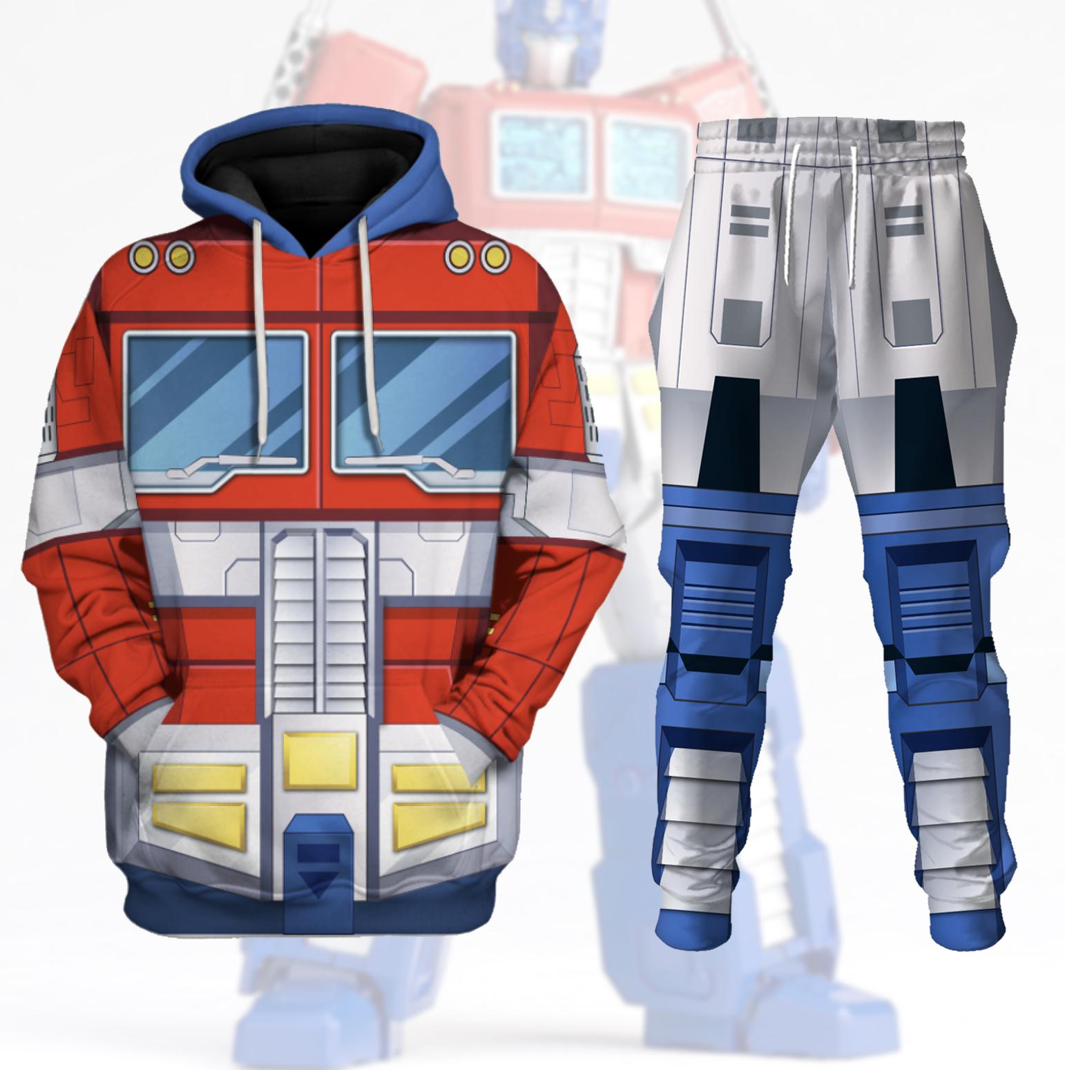 Op timus Prime Costume Cosplay Hoodie Tracksuit - Stormmerch Exclusive
