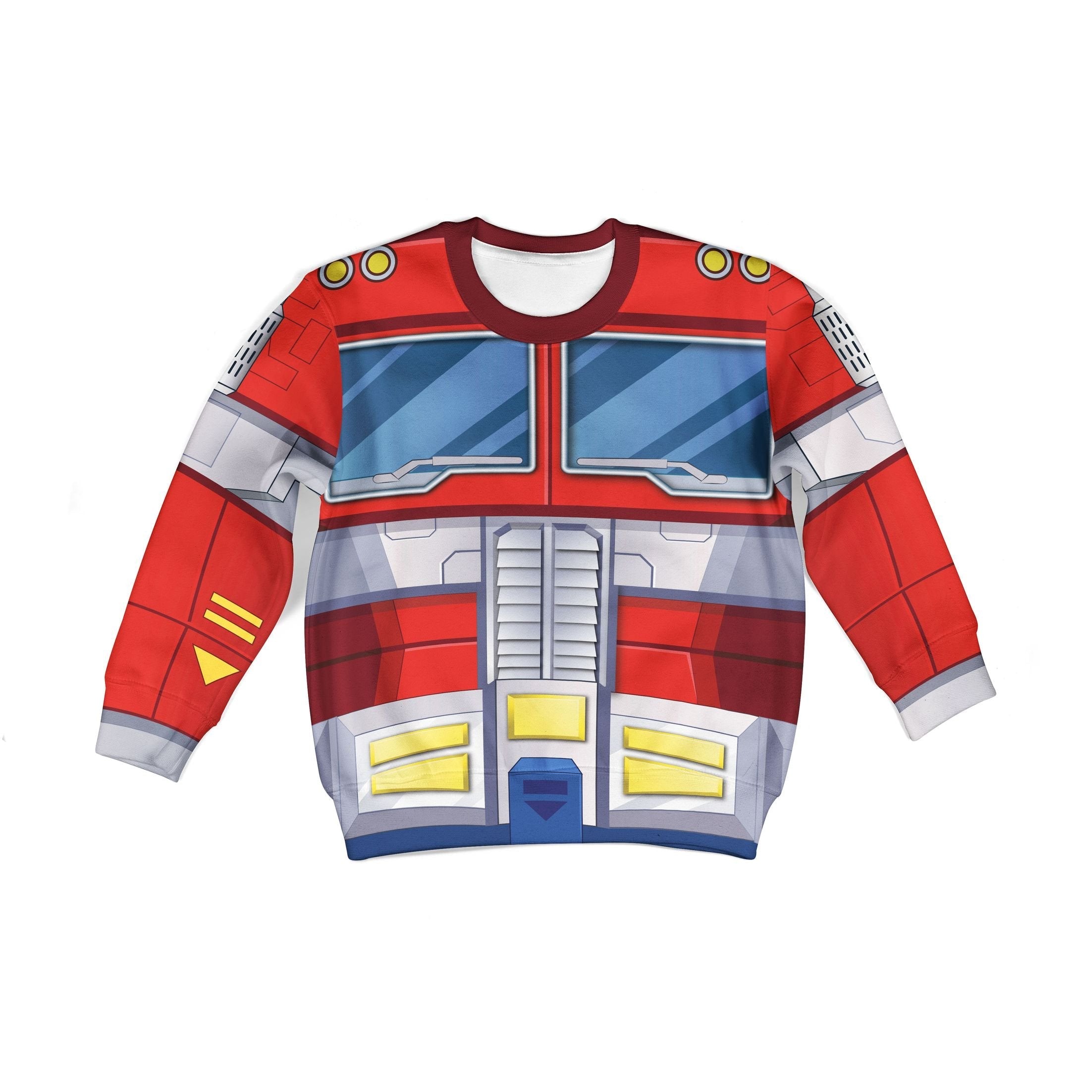 Op timus Prime Kid Costume Cosplay Hoodie Sweatshirt T-Shirt - Stormmerch Exclusive