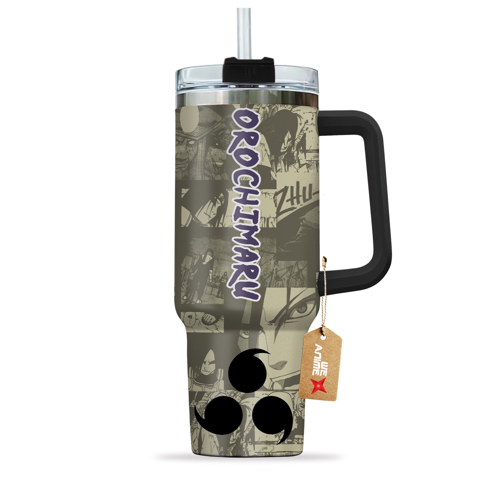 Orochimaru Naruto Anime Custom Stanley Cup 40 oz 30 oz Tumbler With Handle